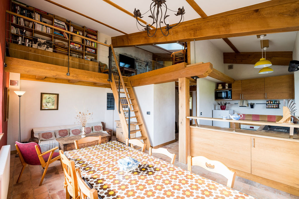 Salle à manger - mezzanine - cuisine